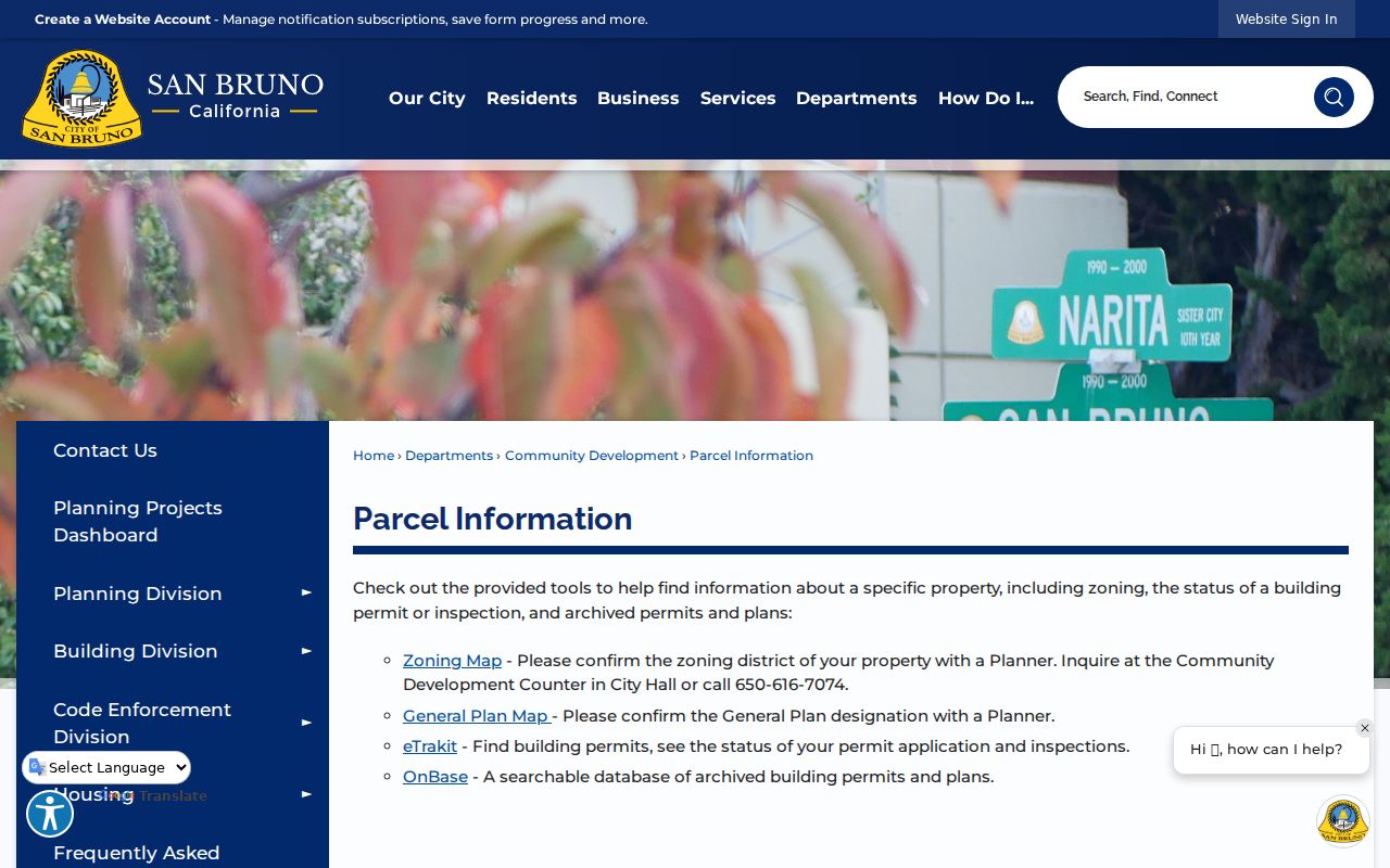 San Bruno people search using parcel and permit links